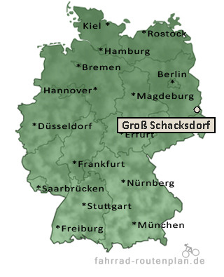 Entfernung Gro&szlig; Schacksdorf