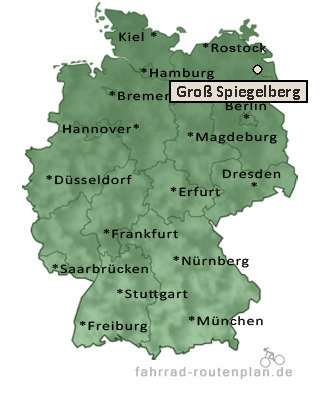 Entfernung Gro&szlig; Spiegelberg