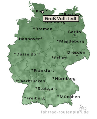 Entfernung Groß Vollstedt