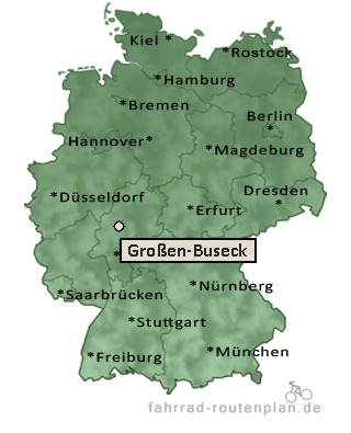 Entfernung Großen-Buseck