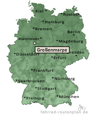 Entfernung Gro&szlig;enmarpe