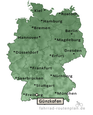 Entfernung G&uuml;nzkofen