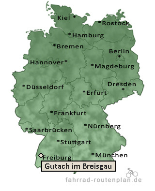 Entfernung Gutach im Breisgau