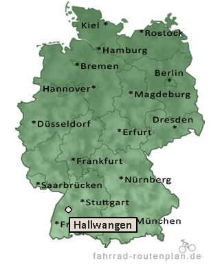 Entfernung Hallwangen