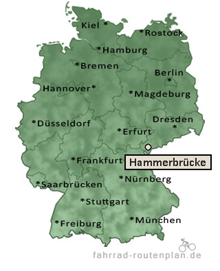 Entfernung Hammerbrücke