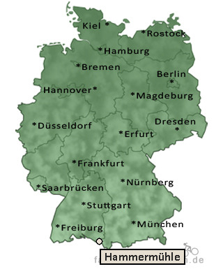 Entfernung Hammermühle