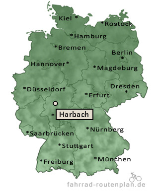 Entfernung Harbach