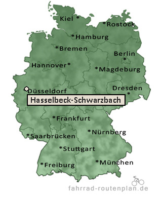 Entfernung Hasselbeck-Schwarzbach