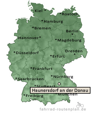 Entfernung Haunersdorf an der Donau