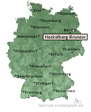Entfernung Heckelberg-Brunow