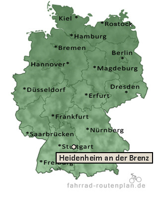 Entfernung Heidenheim an der Brenz