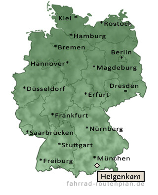Entfernung Heigenkam