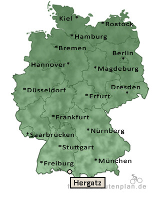 Entfernung Hergatz