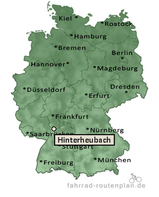 Entfernung Hinterheubach