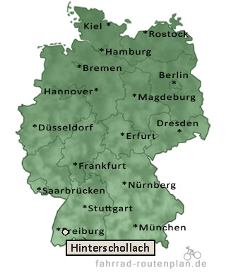 Entfernung Hinterschollach