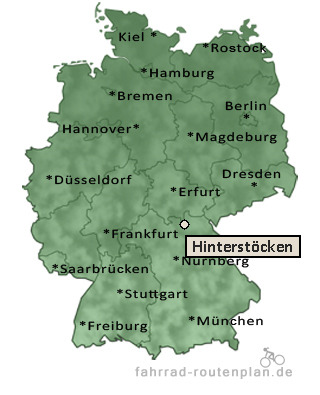 Entfernung Hinterstöcken