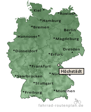 Entfernung Höchstädt