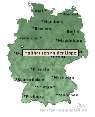 Entfernung Holthausen an der Lippe