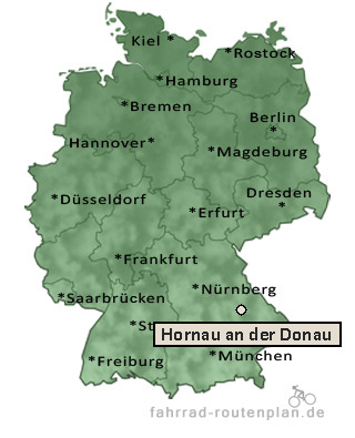 Entfernung Hornau an der Donau