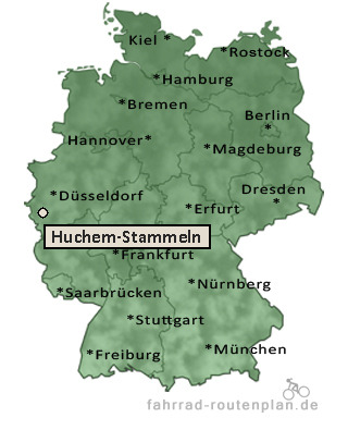Entfernung Huchem-Stammeln