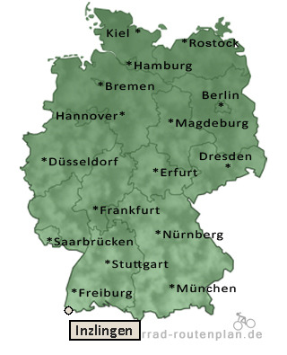 Entfernung Inzlingen