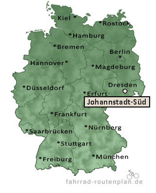 Entfernung Johannstadt-S&uuml;d