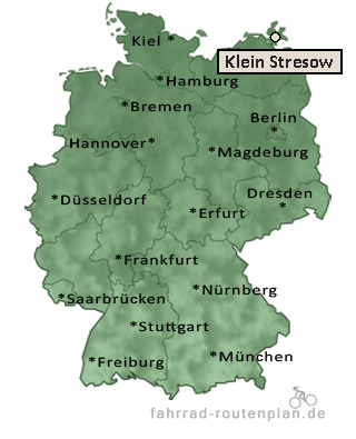 Entfernung Klein Stresow