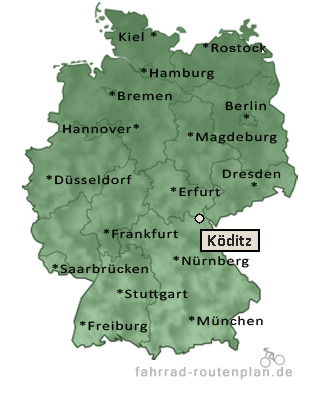 Entfernung Köditz