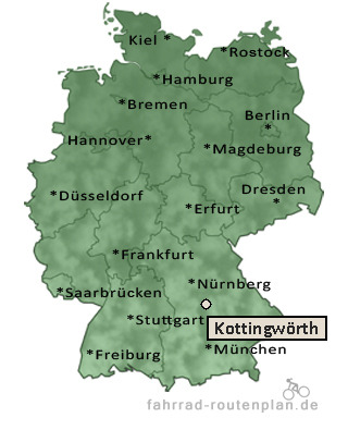 Entfernung Kottingw&ouml;rth