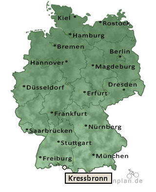 Entfernung Kressbronn