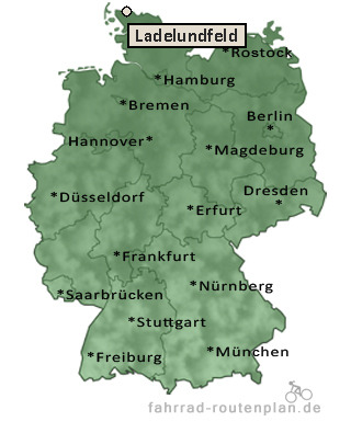 Entfernung Ladelundfeld