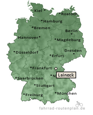 Entfernung Laineck