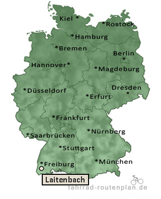 Entfernung Laitenbach