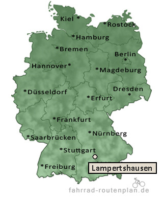 Entfernung Lampertshausen