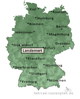 Entfernung Landemert