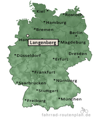 Entfernung Langenberg
