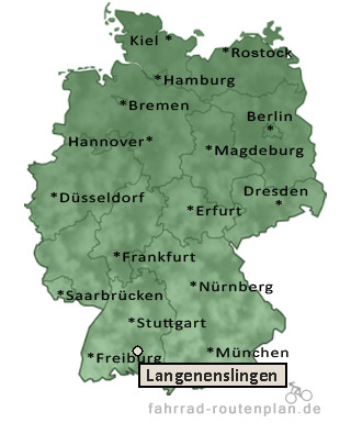 Entfernung Langenenslingen