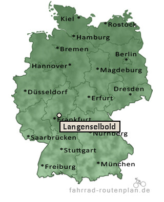 Entfernung Langenselbold