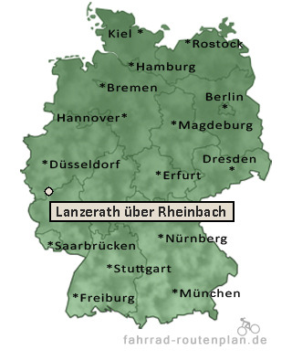 Entfernung Lanzerath &uuml;ber Rheinbach