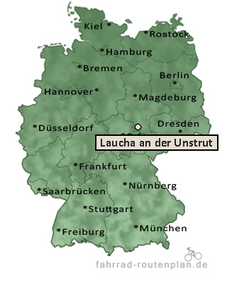 Entfernung Laucha an der Unstrut