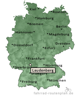 Entfernung Laudenberg
