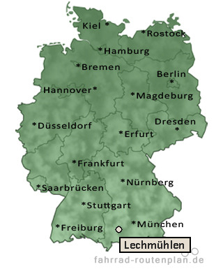 Entfernung Lechmühlen