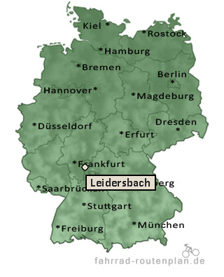 Entfernung Leidersbach