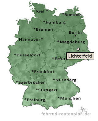 Entfernung Lichterfeld