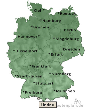 Entfernung Lindau