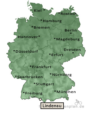 Entfernung Lindenau