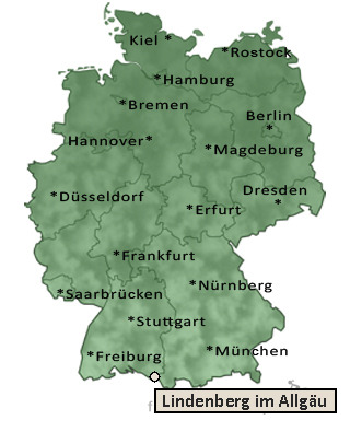 Entfernung Lindenberg im Allgäu