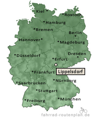 Entfernung Lippelsdorf