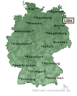 Entfernung Lübs