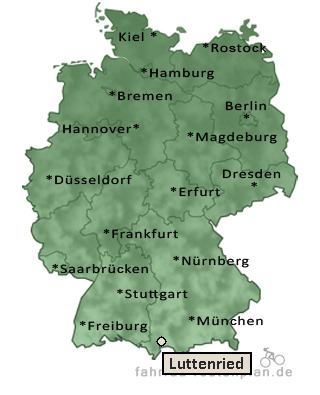 Entfernung Luttenried